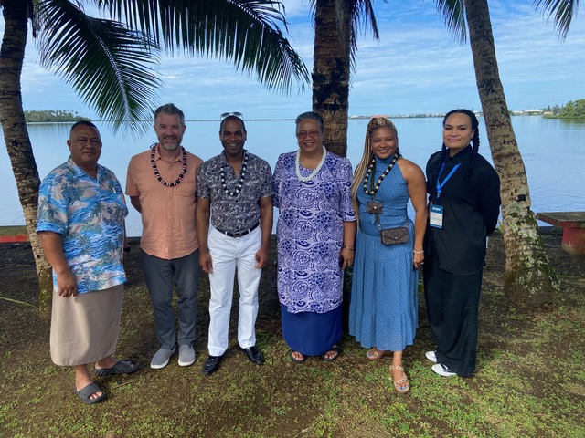 The WESTAF delegation and their hosts from the American Samoa Council on Arts, Culture and Humanities